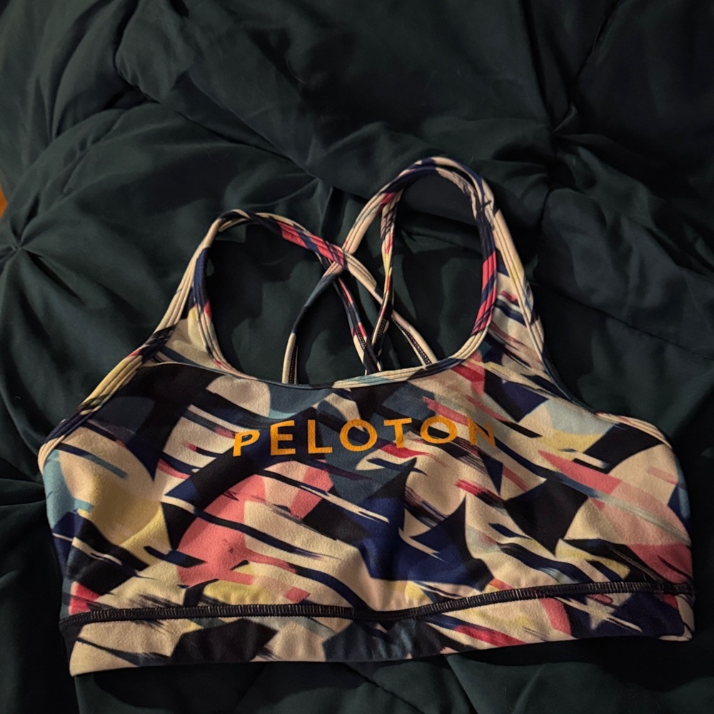 Peloton Women's Abstract Multicolor Sports Bra